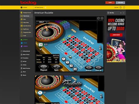 Roulette Games at Bodog Canada.